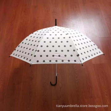EVA Frosted Automatic Polka-Dot Umbrella